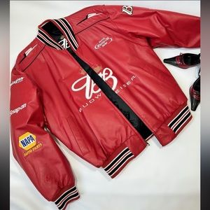 Budweiser Wilsons Vintage Leather Dale Earnhardt Reversible Jacket